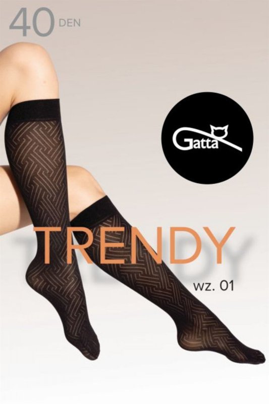 GATTA Podkolanówki TRENDY LINE KNEE 01