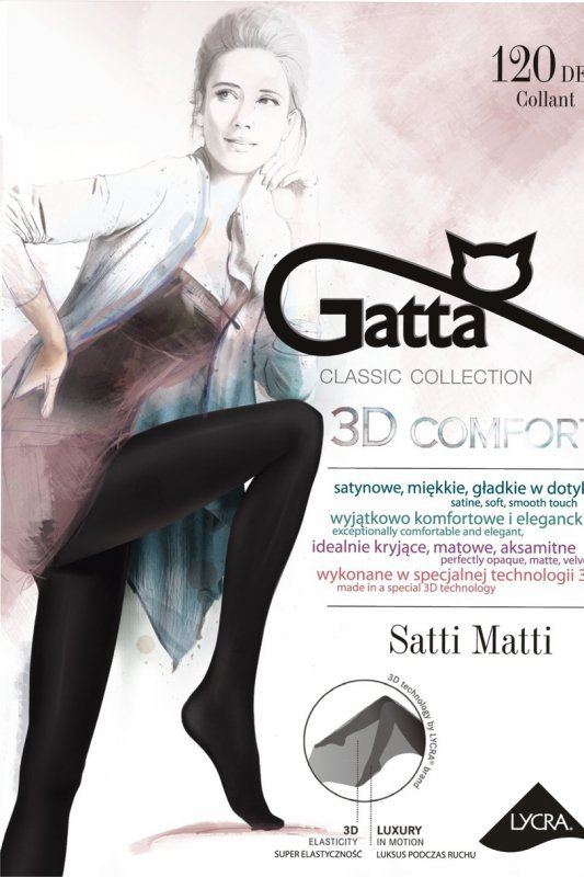 GATTA SATTI MATTI 120 - Rajstopy damskie 3D 120 DEN