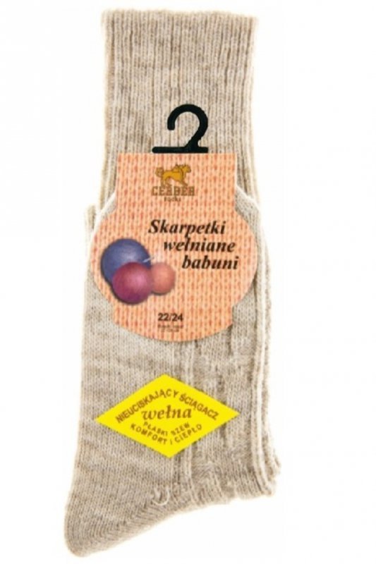 CERBER SKARPETY WEŁNIANE BABUNI 1012