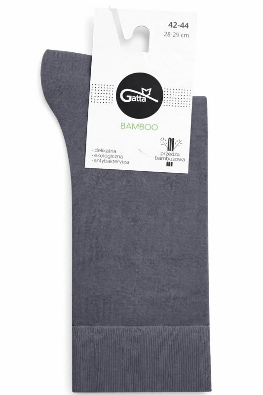 GATTA SKARPETKI MĘSKIE GŁADKIE Z BAMBOO U94.028