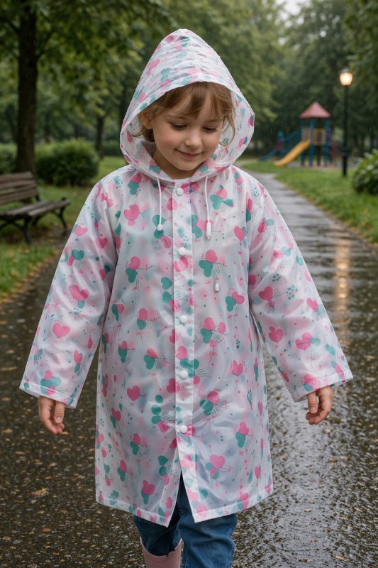 BRUNO ROSSI PŁASZCZ PRZECIWDESZCZOWY DZIECIĘCY WZÓR