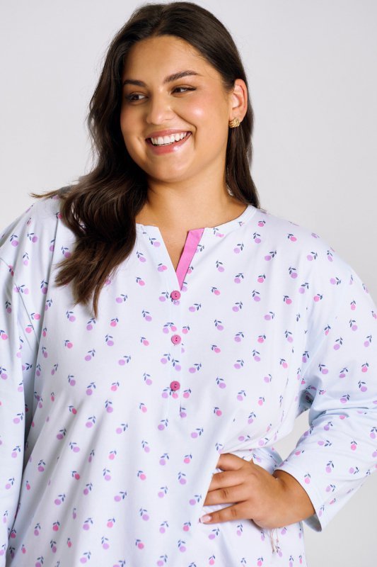 TARO 3462 PIŻAMA DAMSKA DŁUGA YOLANDA 2XL-4XL
