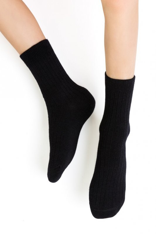STEVEN Skarpety dziecięce MERINO WOOL prążek 130