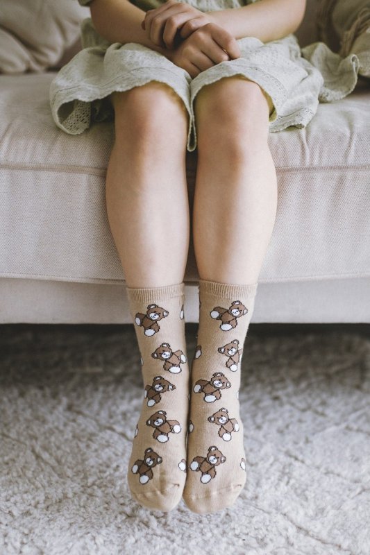 MILENA Skarpetki dziecięce Misie 1184.005