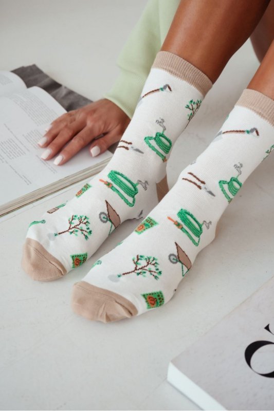 MILENA Skarpetki damskie Ogród 0200.210