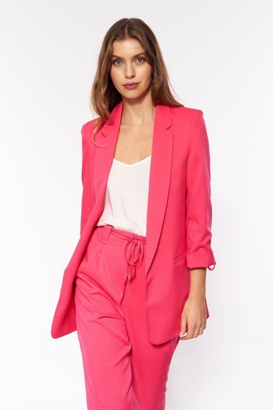 Nife Różowa marynarka oversize - Z43
