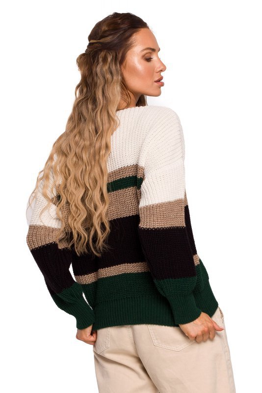 Moe M686 Sweter w pasy - model 1