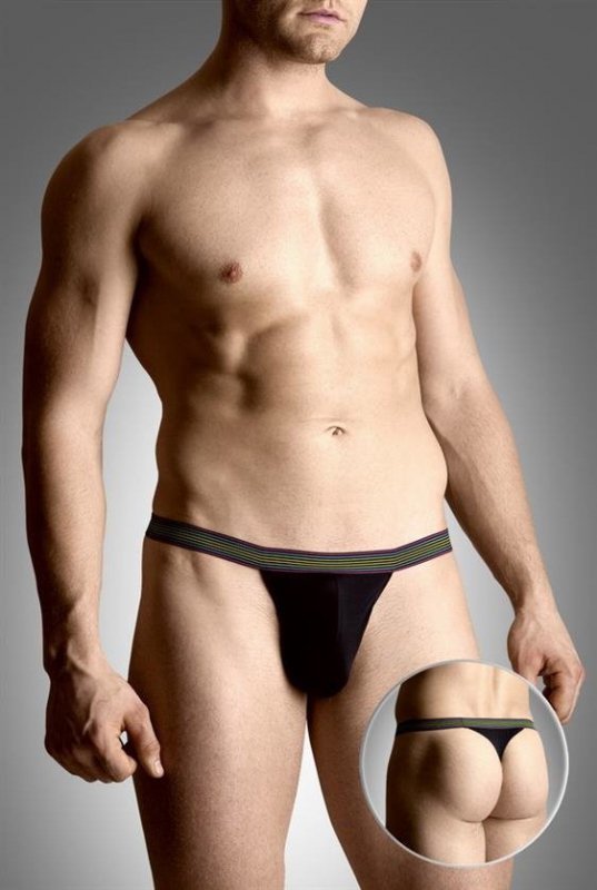 SoftLine Collection Mens thongs 4496 czarny