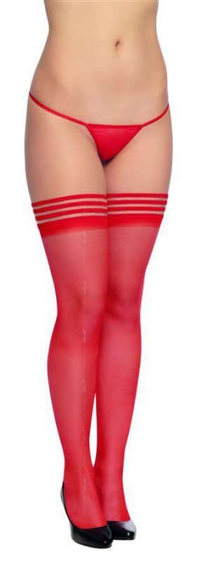 SoftLine Collection Stockings 5543 czerwony