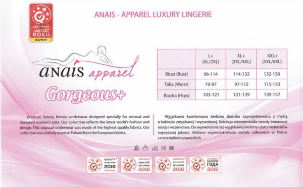 Anais Sinopa black chemise (czarna halka)