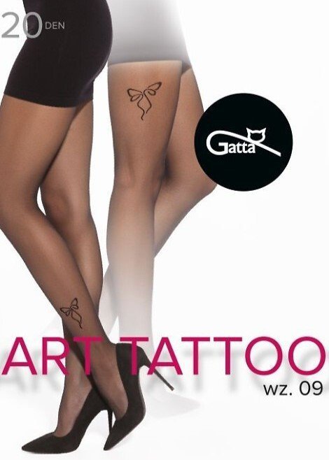 Gatta RAJSTOPY GATTA ART TATTOO WZ 09