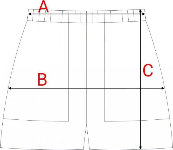 BeWear B295 Szorty z kieszeniami - waniliowe