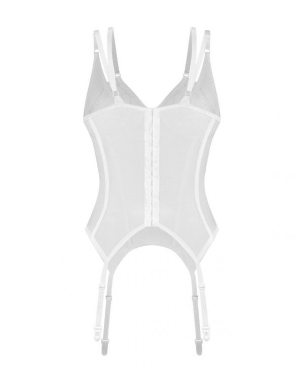 Obsessive Arrowel White gorset biały