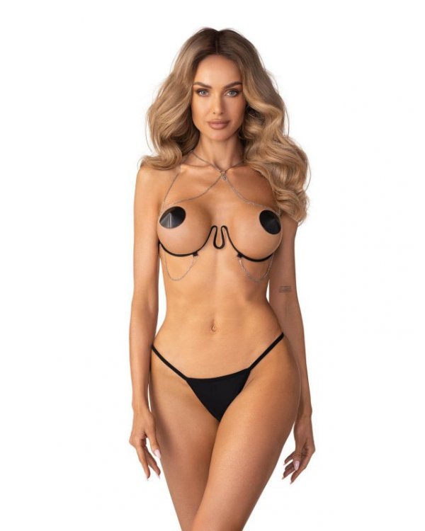 Obsessive Lustique Black uprząż na biust