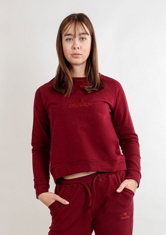 D Karen Bluza Wenezja H1 BORDO BAWEŁNA