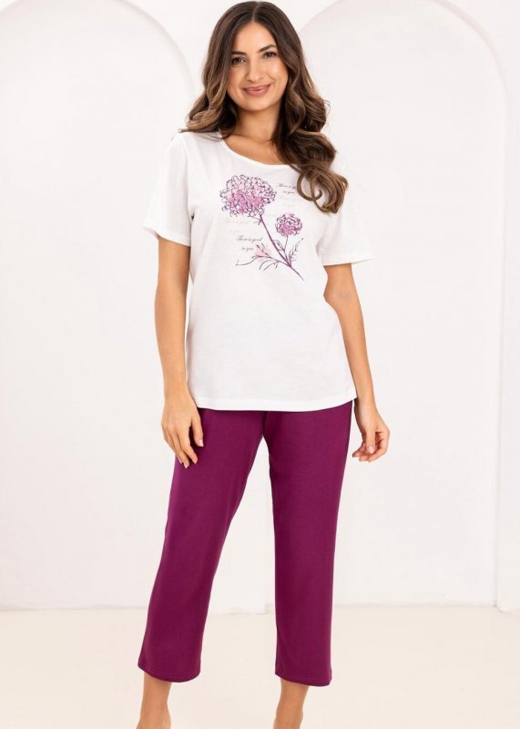 Regina PIŻAMA REGINA DAMSKA 734 ECRU