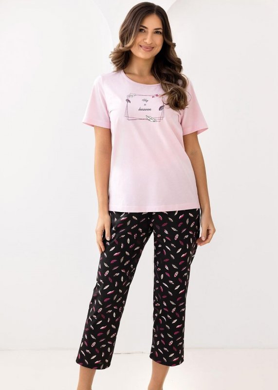 Regina PIŻAMA REGINA DAMSKA 733 RÓŻ XXL-3XL