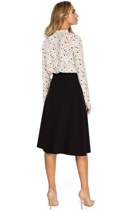 Stylove S133 Spódnica lekko rozkloszowana - czarna