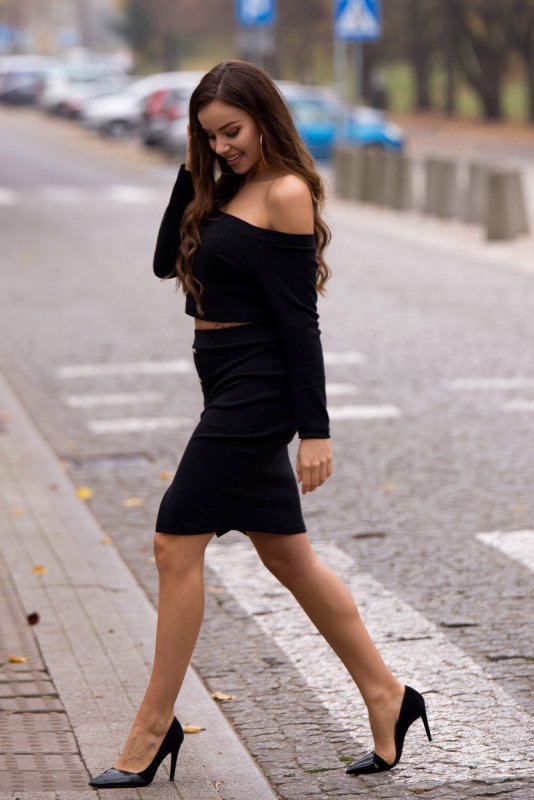 Merribel Asant Black 1110 spódnica i bluza