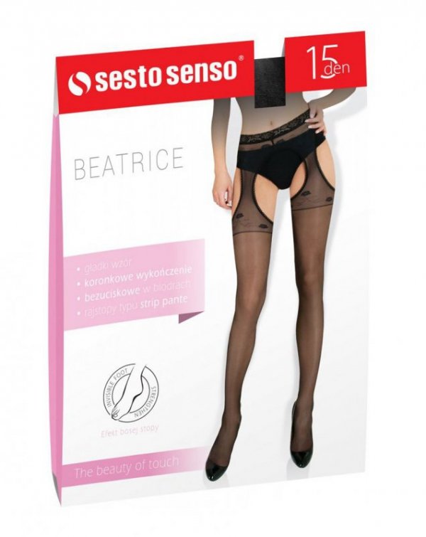 Rajstopy Sesto Senso Beatrice 15 den 2-4 - WYSYŁKA 24H
