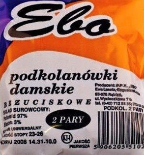 EBO PODKOLANÓWKI EBO ELASTIL WOREK