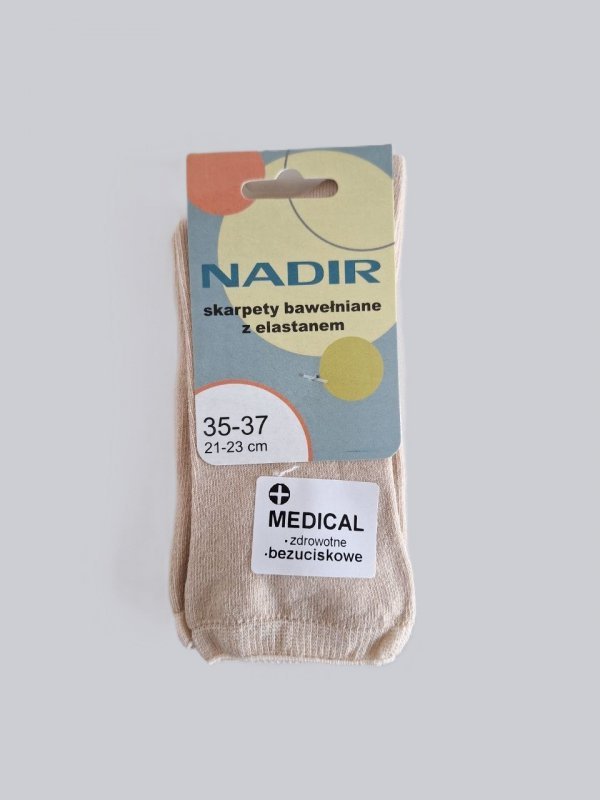 NADIR SKARPETY BEZUCISKOWE Z ELASTANEM