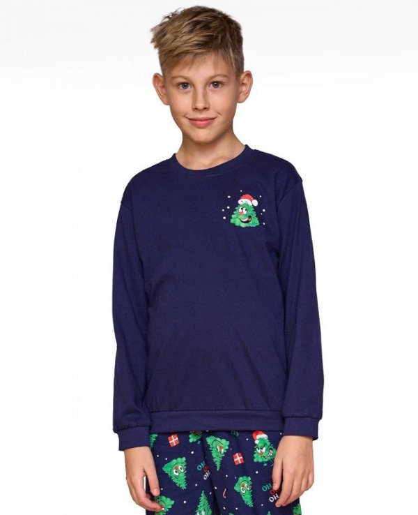 CORNETTE PIŻAMA BOY YOUNG 966/167 CHRISTMAS TREE DR