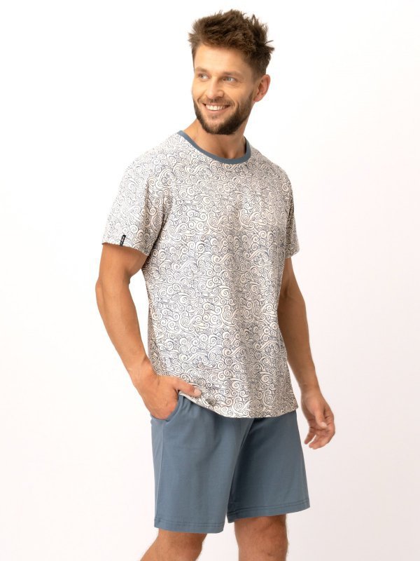 KEY PIŻAMA MĘSKA MNS 748 KR R.3XL-4XL