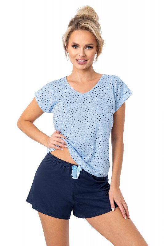 DONNA PIŻAMA DAMSKA STAR SHORT DARK BLUE