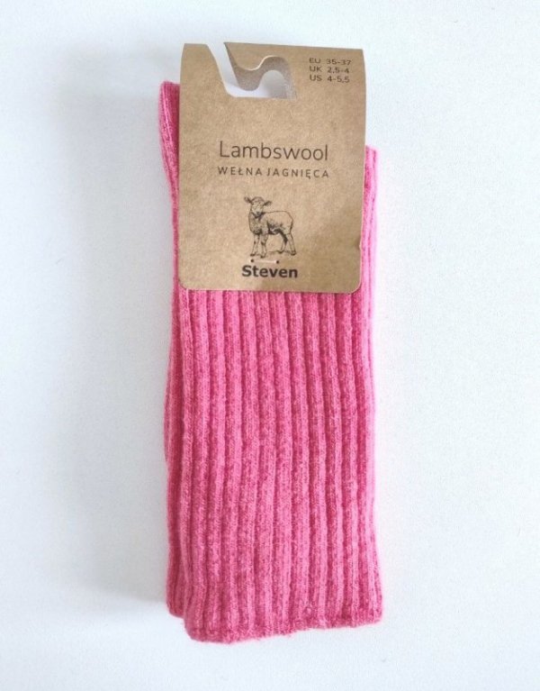 STEVEN SKARPETY DAMSKIE 185 WEŁNA JAGNIĘCA PRĄŻEK