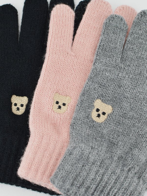 NOVITI RĘKAWICZKI DZIEWCZĘCE RZ081 5P AKRYL MIŚ