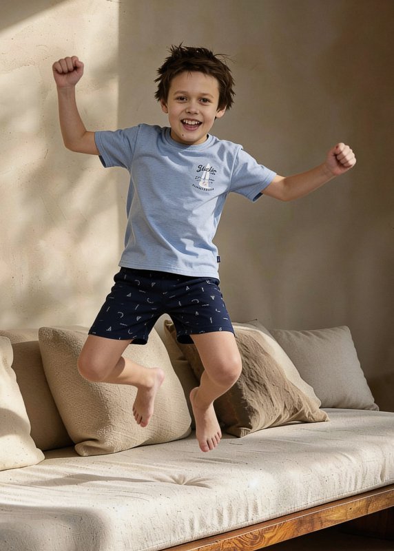 CORNETTE PIŻAMA BOY YOUNG 790/127 PACIFIC KR