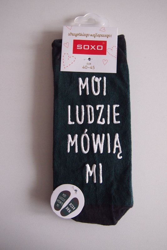 SOXO SKARPETY MĘSKIE SOXO ŻYCIOWE INSTRUKCJE