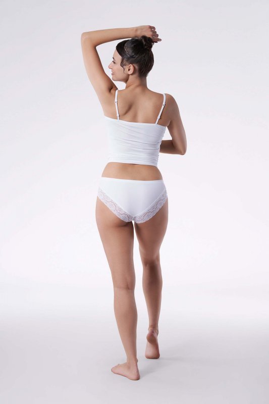 Julimex Figi Cheekie Panty Classic Białe