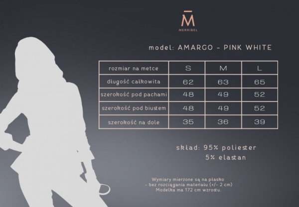 Merribel Bluzka Amargo Pink White