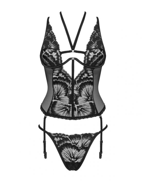 Obsessive Gorset Alessya Czarny