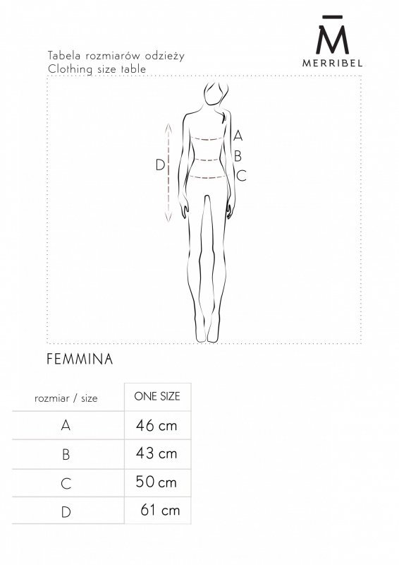 Merribel Bluzka Femmina Black