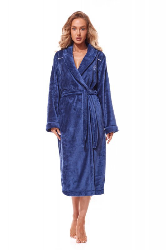 L&amp;L Szlafrok Lux Long 2312 Navy