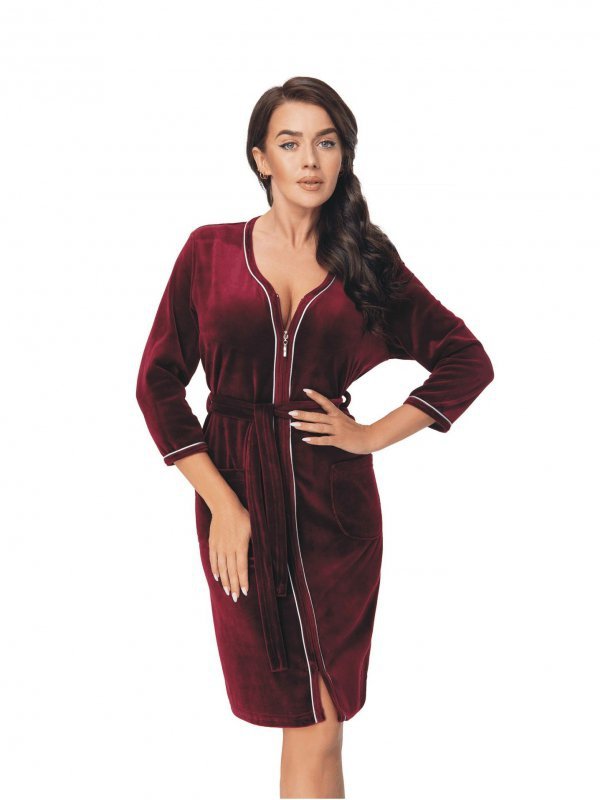 Dorota Szlafrok FR-354 Bordowy