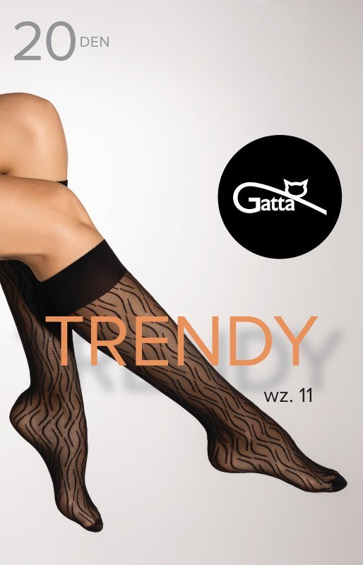 Gatta Podkolanówki Trendy Line 11 Nero