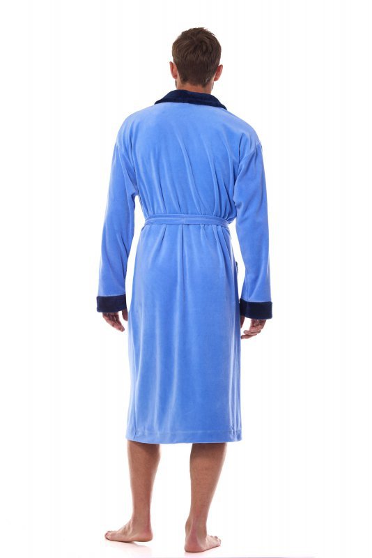 L&amp;L Szlafrok Diego Long 2458 Blue