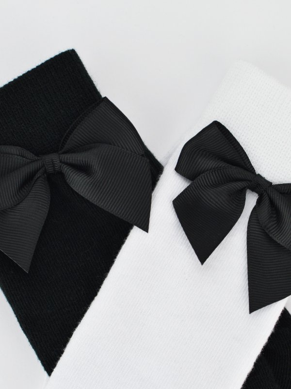 NOVITI PODKOLANÓWKI Z KOKARDĄ SB-073 - WYSYŁKA 24H