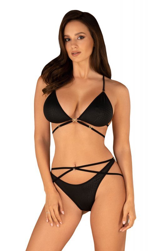 Obsessive Cobra Nive set bielizna nocna komplet biustonosz + figi
