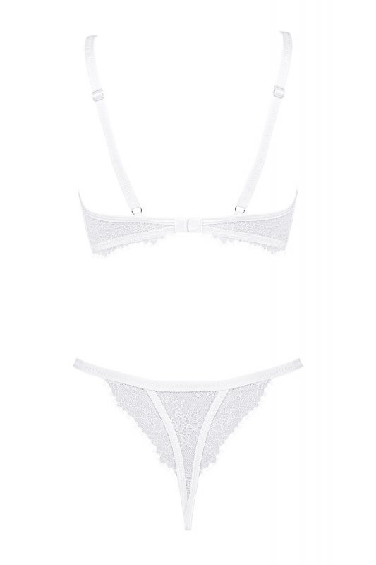 Obsessive Bianelle set bielizna nocna komplet biustonosz + stringi