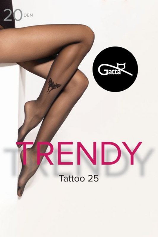 Gatta Tattoo 25 20 DEN bielizna wyrób pończoszniczy rajstopy