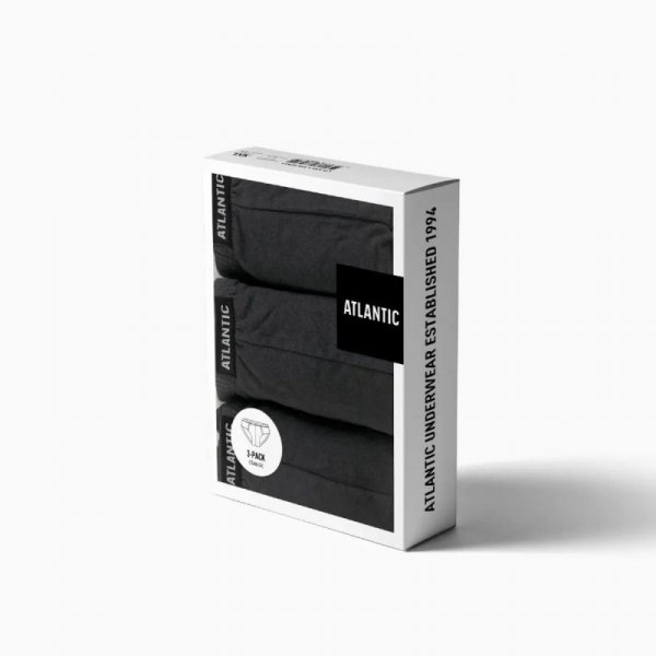 Atlantic Slipy classic 006 3-pak grafitowe