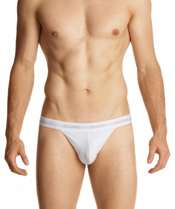 Atlantic Slipy otwarte jockstrap 1571 białe