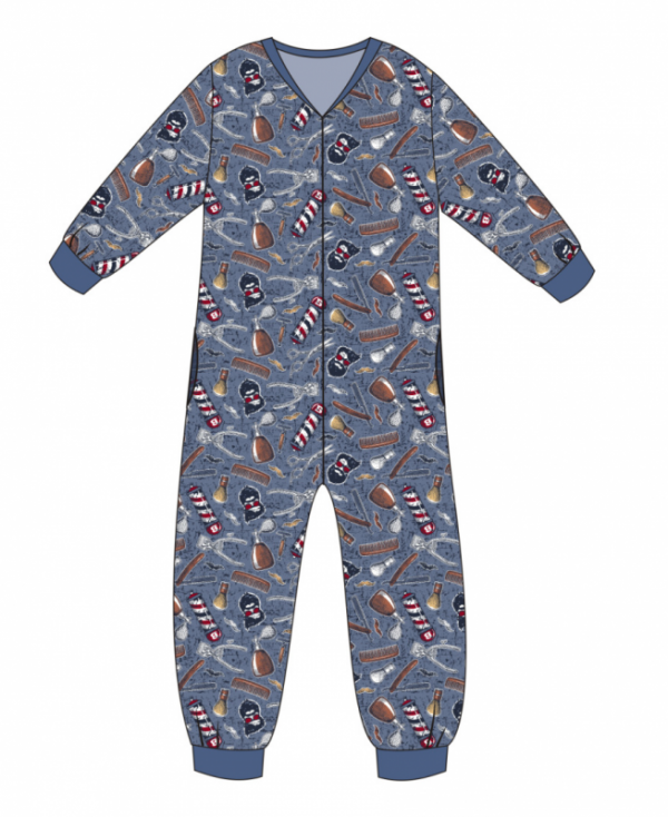 Cornette Kombinezon 185/125 kids Barber 2 jeansowy