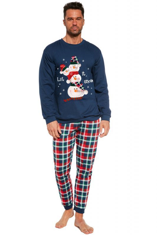 Cornette Piżama Snowman 115/236 granatowa