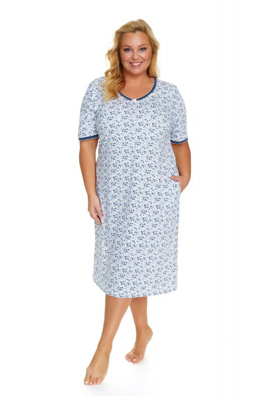 Doctornap Koszula nocna TB 5157 navy bloom plus